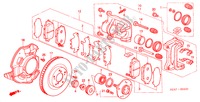 VORDERRADBREMSE für Honda S2000 S2000 2 Türen 6 gang-Schaltgetriebe 2000