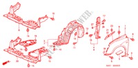 KOTFLUEGEL, VORNE für Honda CIVIC 1.4S 3 Türen 5 gang-Schaltgetriebe 2004