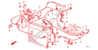 KLIMAANLAGE (SCHLAEUCHE/LEITUNGEN) für Honda ACCORD STD 4 Türen 3 gang automatikgetriebe 1982