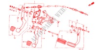 KUPPLUNGSPEDAL/BREMSPEDAL für Honda ACCORD STD 3 Türen 3 gang automatikgetriebe 1982
