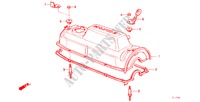 ZYLINDERKOPFDECKEL für Honda ACCORD STD 4 Türen 3 gang automatikgetriebe 1982