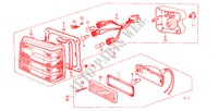 HECKLEUCHTE(3D,4D,5D) für Honda CIVIC DX 3 Türen 4 gang-Schaltgetriebe 1982